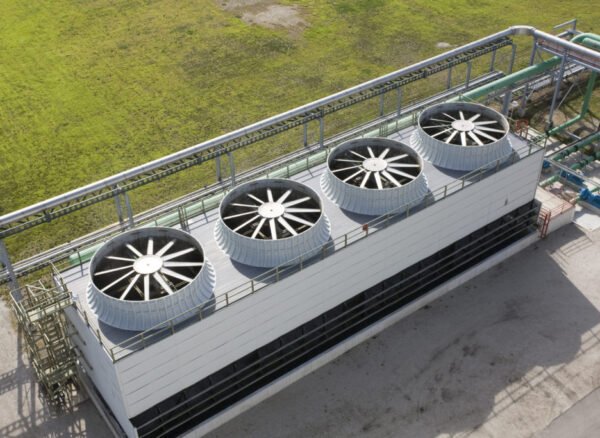 Cooling Tower At Energy Generating Plant